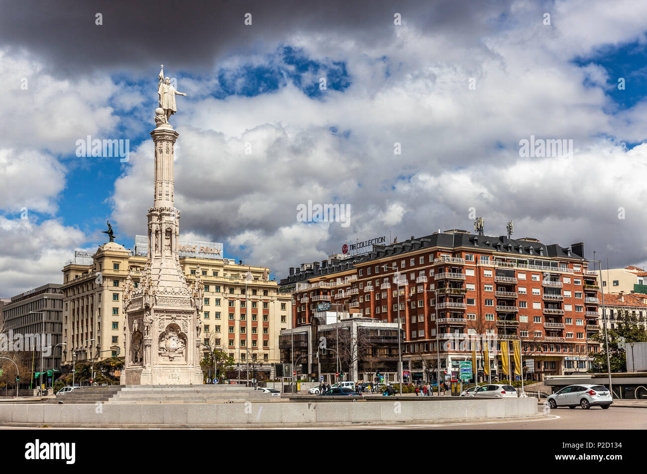 Plaza de Colón, Madrid, Spanien. Stockfoto