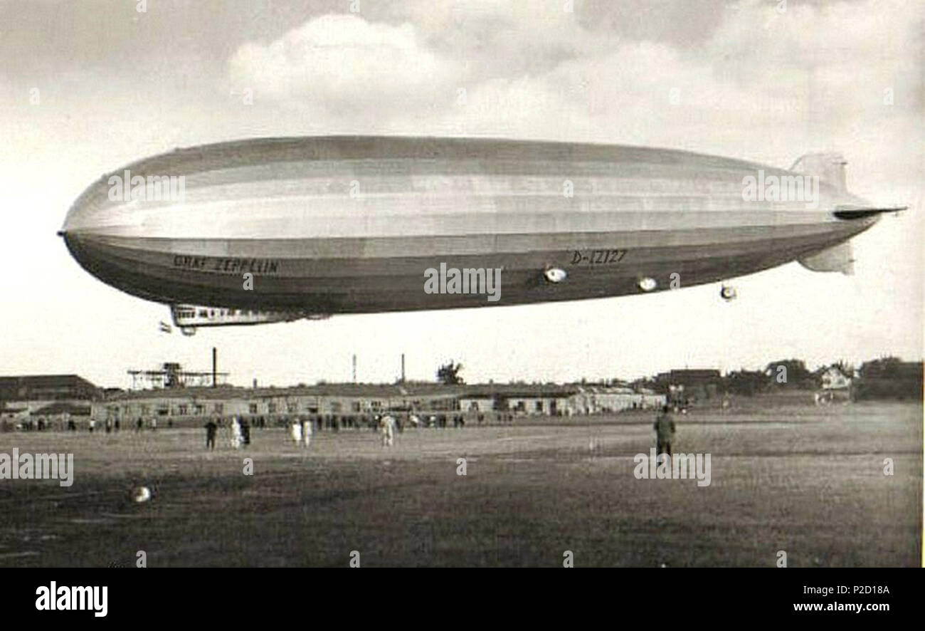 . Englisch: Foto von Graf Zeppelin LZ-127. späten 1920ern. Unbekannte Fotografen 23 Graf Zeppelin LZ 127 Stockfoto