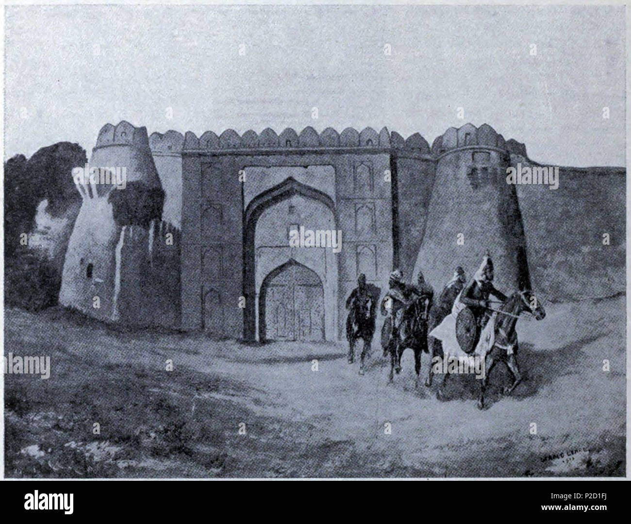 . Genaue Erscheinungsdatum unbekannt.. Unbekannt 62 Der Flug der Sultan Hussain Sharki von wöbbelin, A.D. 1479 Stockfoto