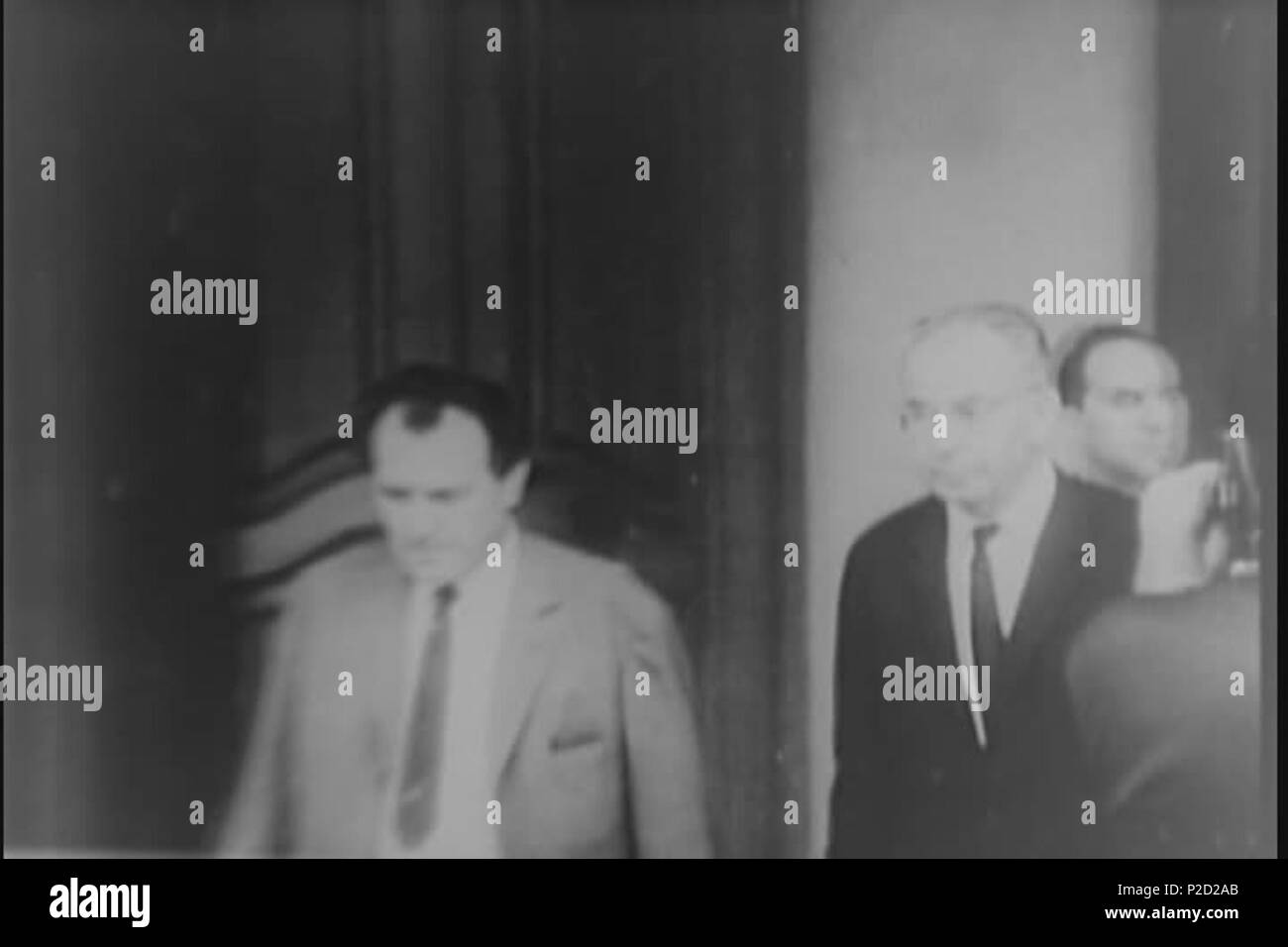 . ? Eština: Vasi? Bi? ak a Briefe Husák. 27. August 1968 National Archives (archive.org) 1 (srpen 68) Bilak &Amp; Husak Stockfoto