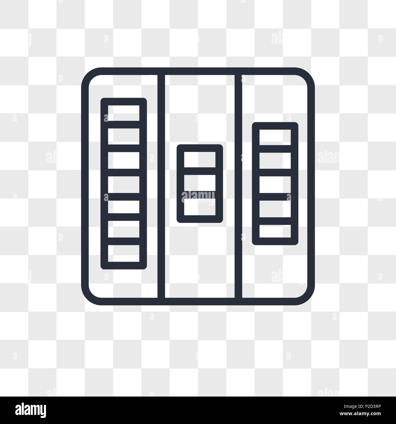 Kanban vektor Icon auf transparentem Hintergrund isoliert, Kanban logo Konzept Stock Vektor