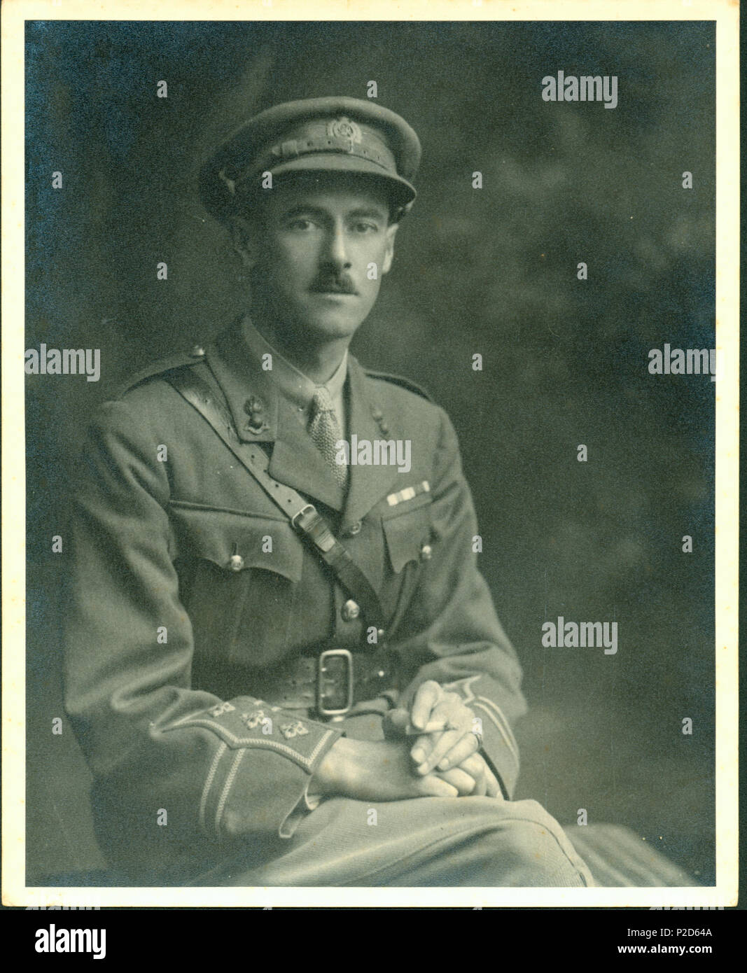 . Englisch: Porträt des Großen G.A. Buddle aus seiner Aufzeichnung auf der Website von Auckland War Memorial Museum. Datum unbekannt. Unbekannt 32 MajorGABuddleDSO Stockfoto