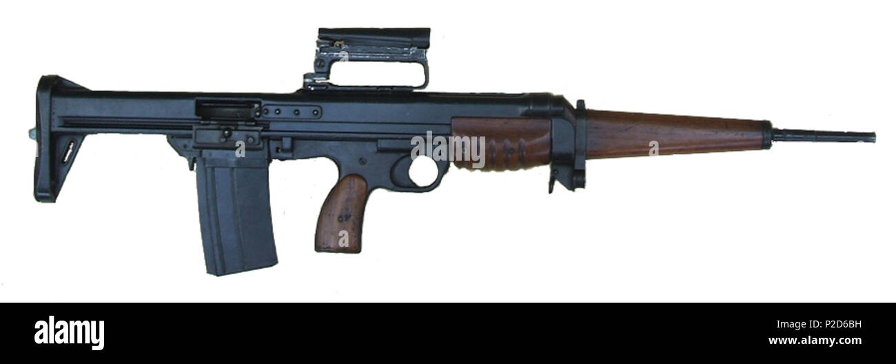 . Englisch: Bild eines Prototyps Britischen bullpup Sturm Gewehr ...