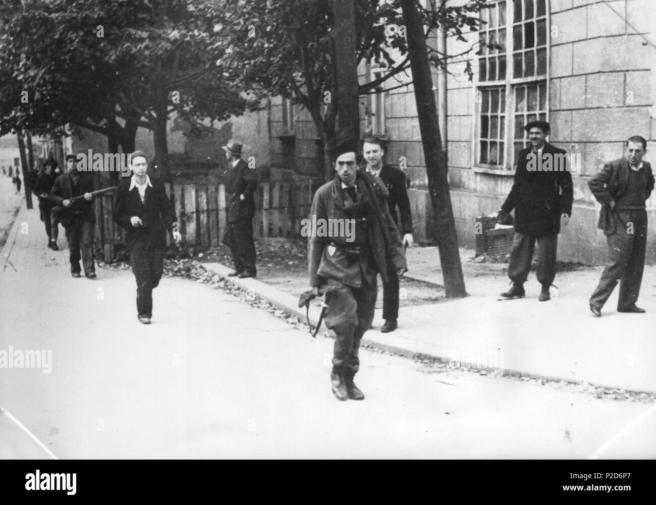 7 Beograd 1944, ulične borbe Stockfoto