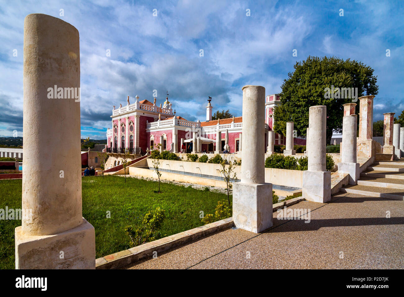 Pousada, Estoi Palace, Estoi, Algarve, Portugal Stockfoto