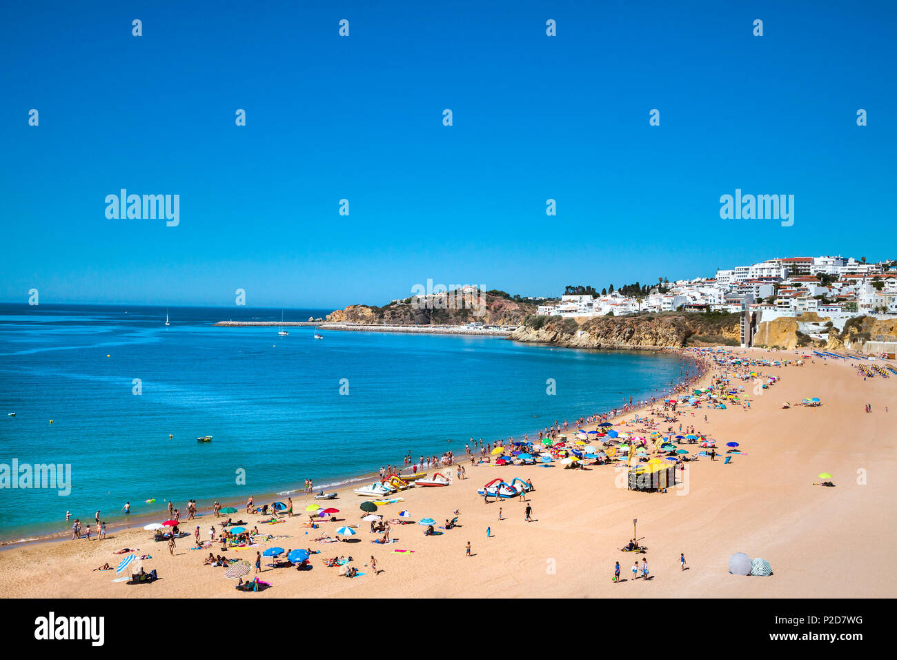 Strand, Praia Dos Pescadores, Albufeira, Algarve, Portugal Stockfoto