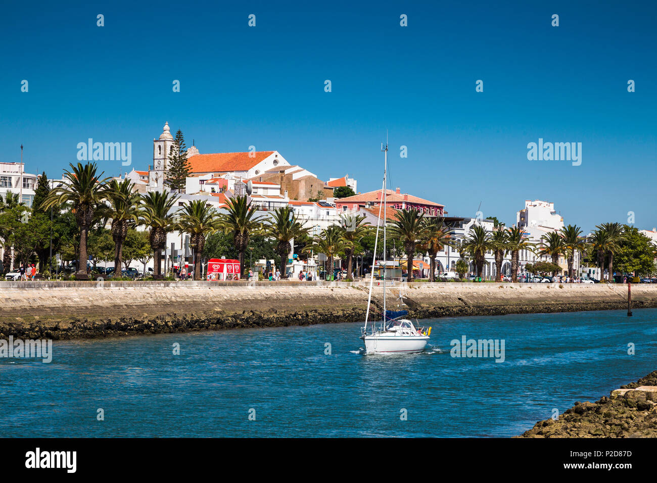 Promenade, Lagos, Algarve, Portugal Stockfoto