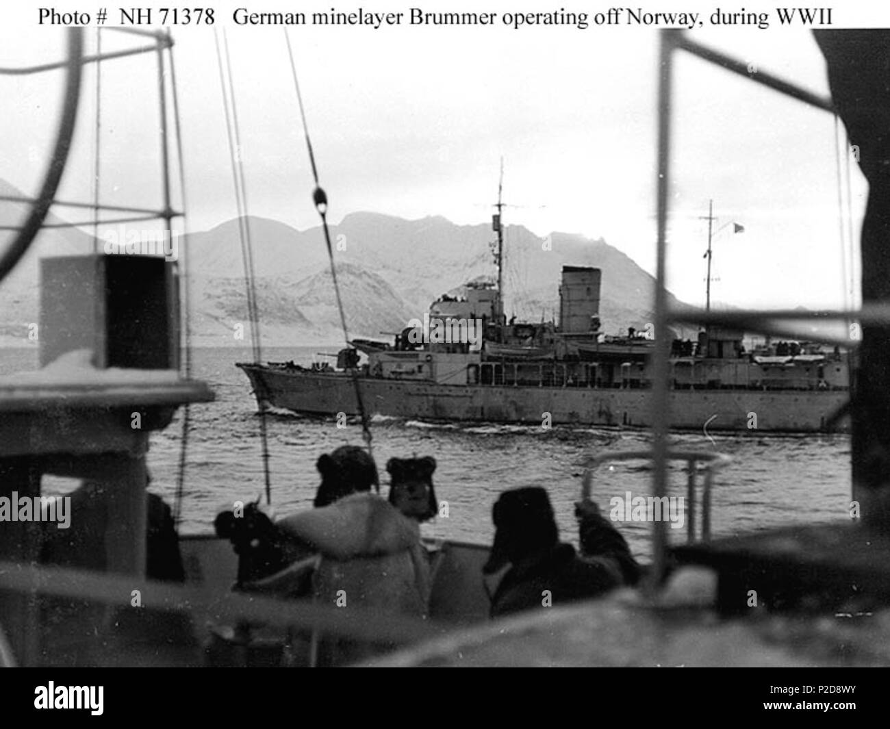 . Die norwegische minelayer HNoMS Olav Tryggvason nach der Gefangennahme durch die Deutschen, die Ihr Betrieb die Brummer. 1907-1909, die Zeit, die Sie aus Norwegen betrieben.. Unbekannt 9 Brummer, der ehemaligen HNoMS Olav Tryggvason Stockfoto