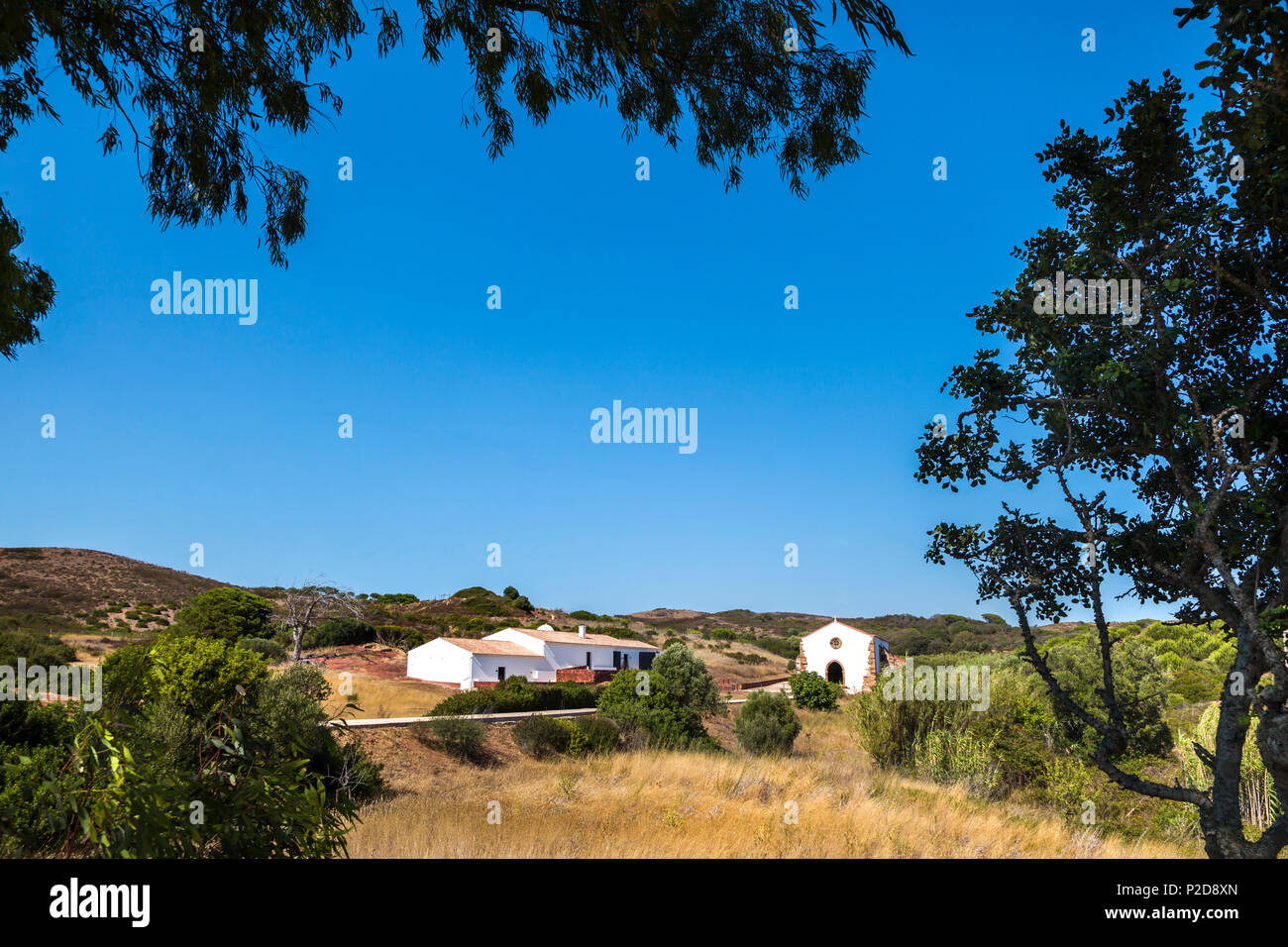 Kapelle Nossa Senhora de Gualalupe, Vila do Bispo, Costa Vicentina, Algarve, Portugal Stockfoto