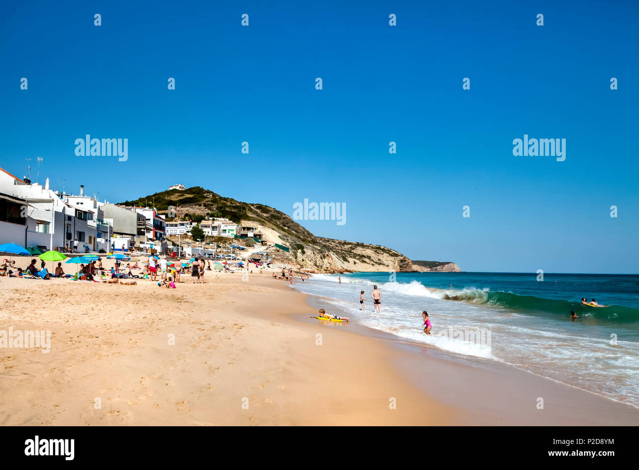 Strand, Salema, Vila do Bispo, Costa Vicentina, Algarve, Portugal Stockfoto