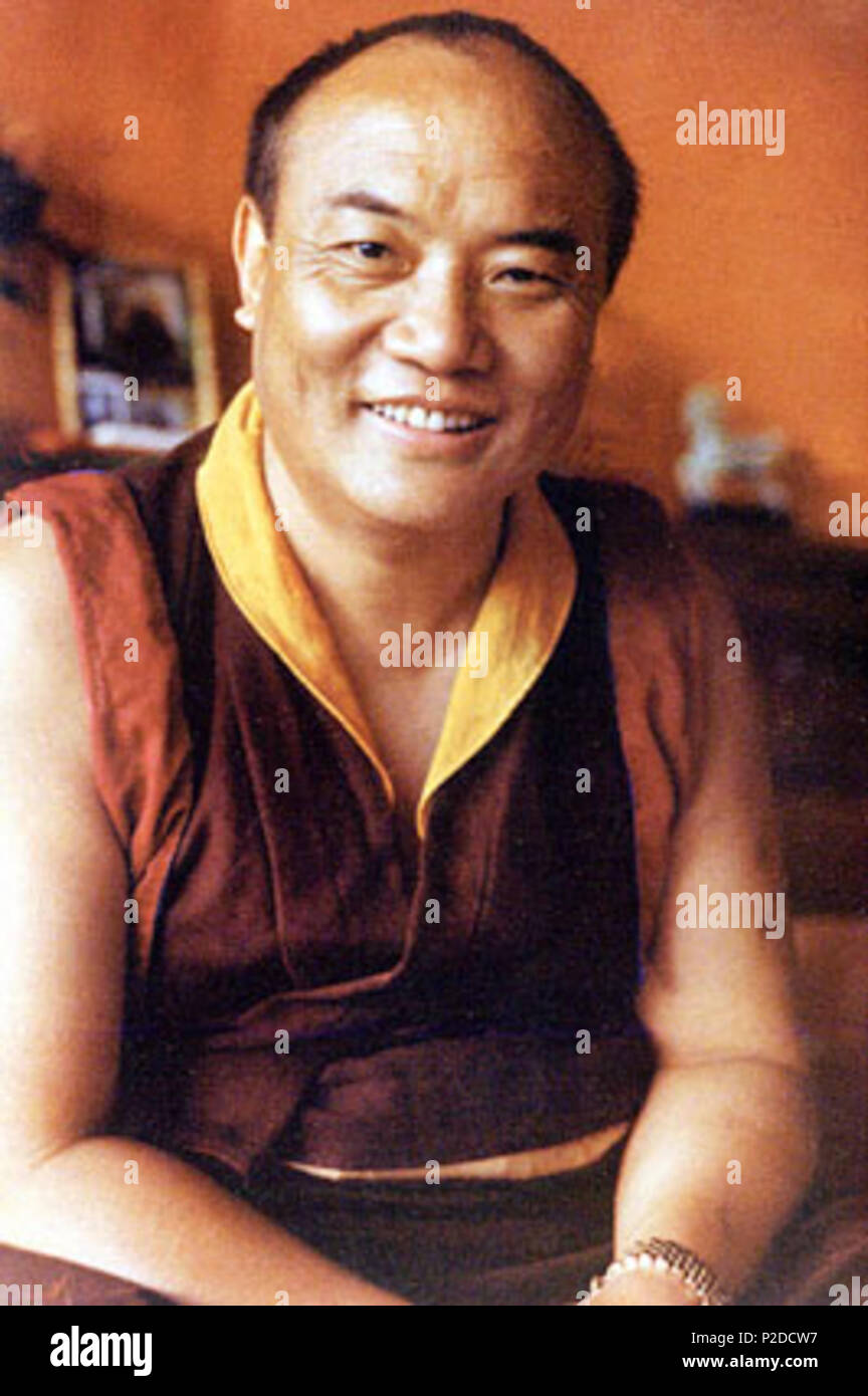 . Karmapa Rangjung Rigpe Dorje. Ein Mitarbeiter des Österreichischen buddhistischen Gesellschaft 28 Karmapa 16 3 Brutto Stockfoto