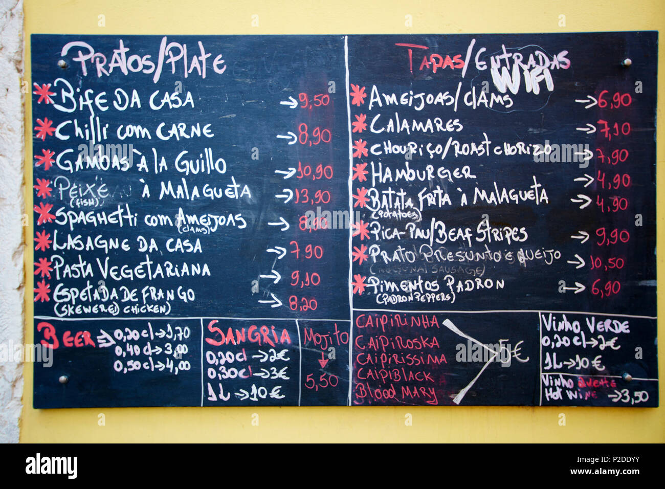 Tapas, Restaurant, Lissabon, Portugal Stockfoto