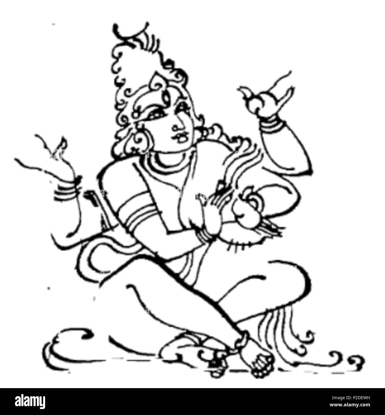 39 Seite 69 Bild 1 Shiva Tandavam Stockfoto