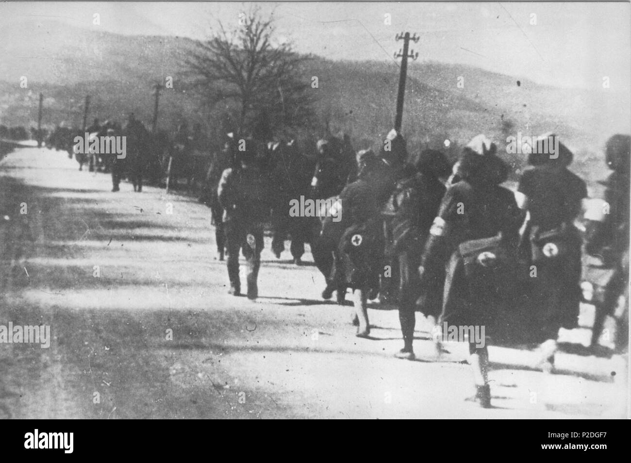 50 Sanitetna služba 4. okolici Tržiča armade v Stockfoto