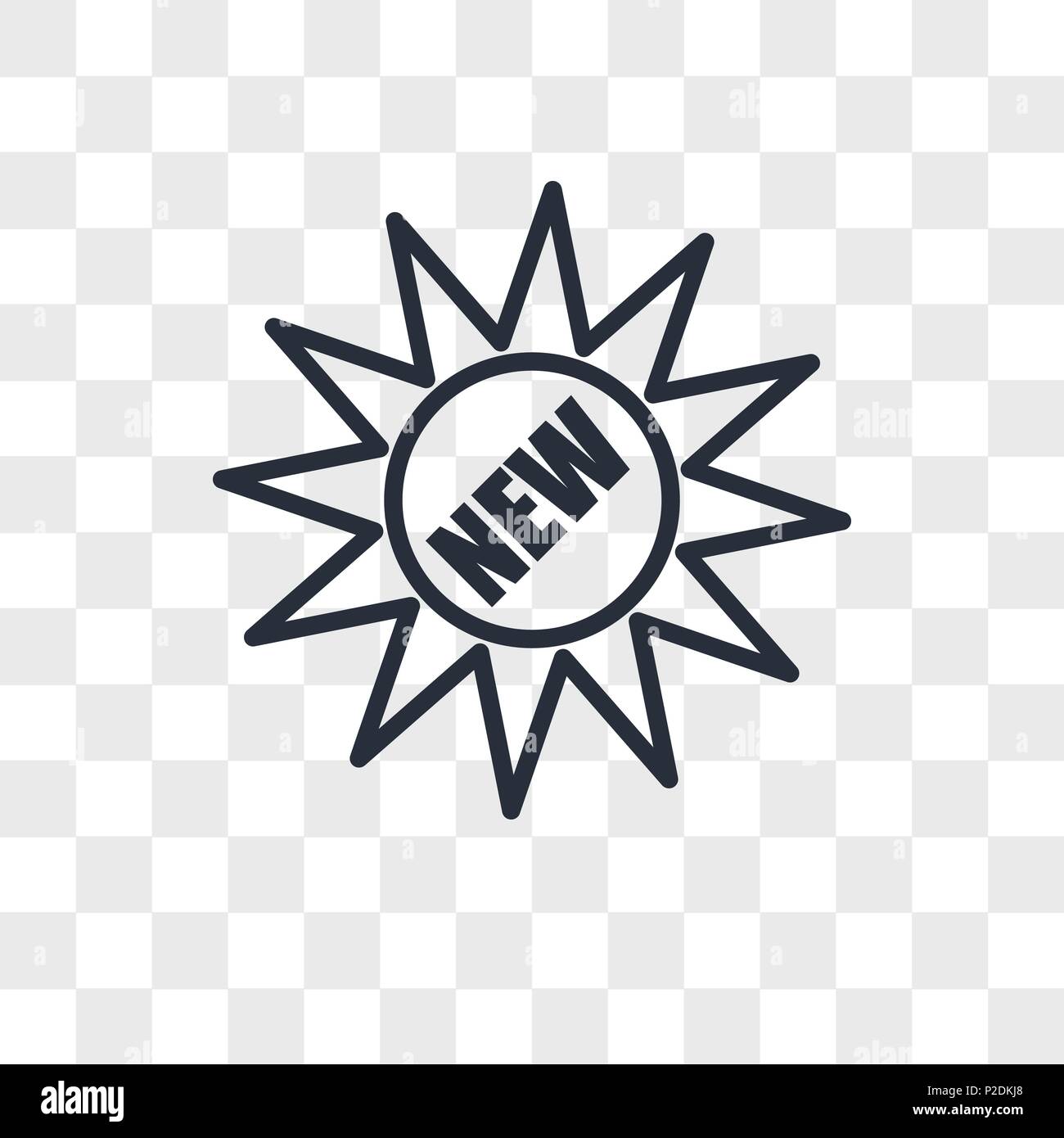 Neuer Vektor Icon auf transparentem Hintergrund isoliert, neues Logo ...