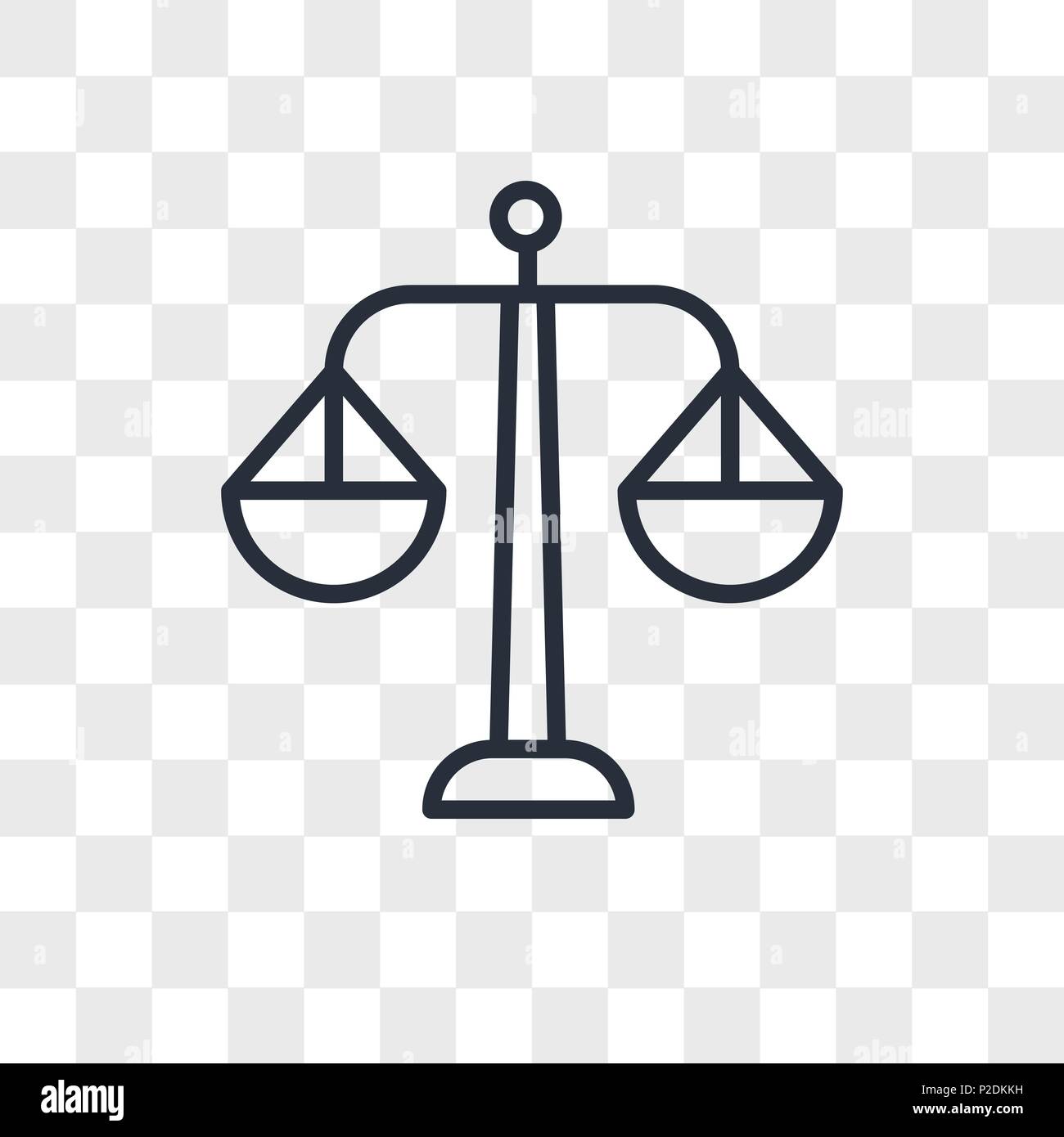 Balance vektor Icon auf transparentem Hintergrund isoliert, Balance logo Konzept Stock Vektor