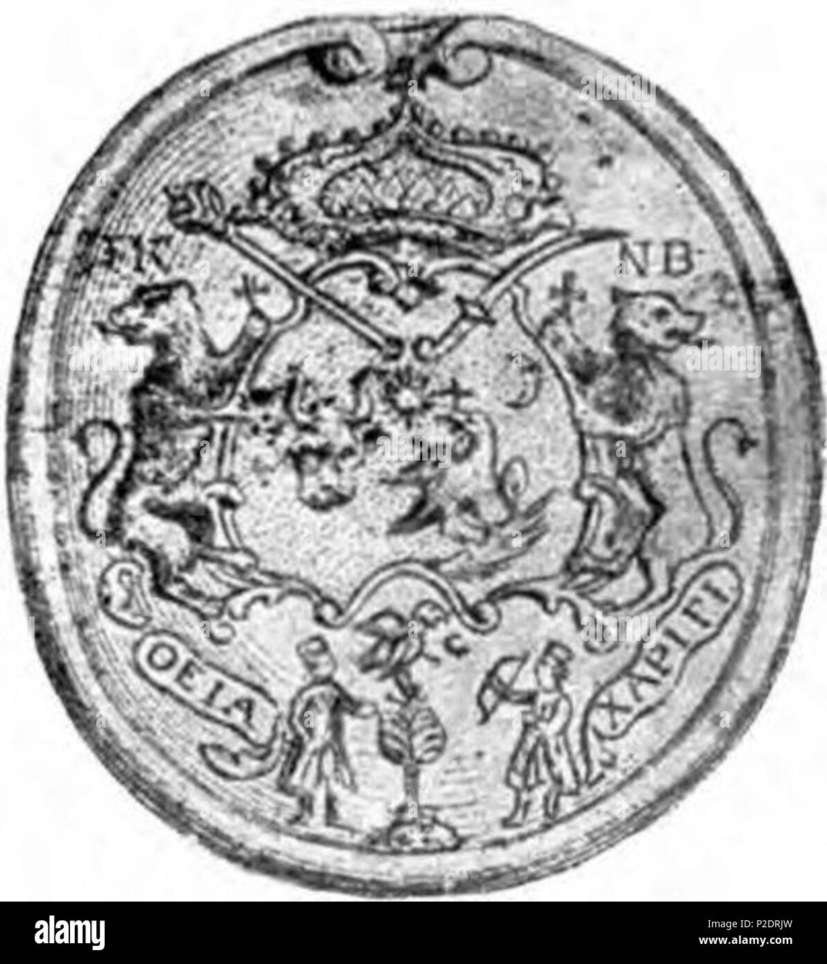 . Român?: stema Einheit? A Moldovei? Ich?? rii Române? ti Cu legenda Corvine? tilor de Liotard. Datum unbekannt. Unbekannt 60 Stema cu legenda Corvinestilor Stockfoto