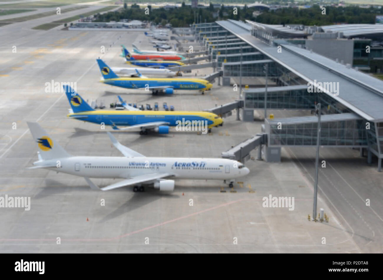 . Englisch: Neue Anschlußklemme D im Flughafen Borispol. 28. Mai 2012. Eingeben der Infrastruktur der Ukraine 62 TerminalDboryspil Stockfoto