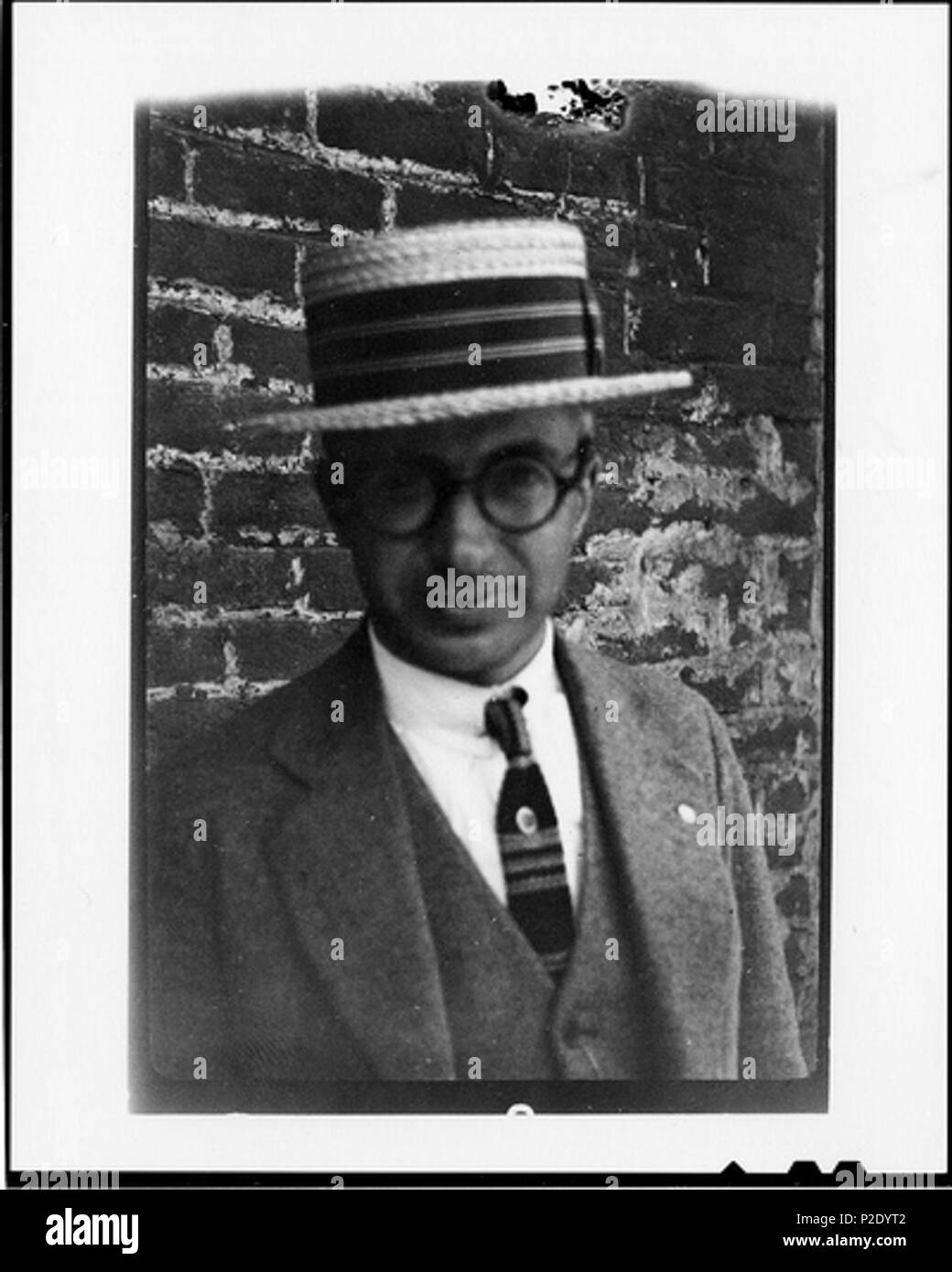 . Englisch: Foto von George Washington Rappleyea einen Monat vor der Tennessee v. John T. Scopes-verfahren genommen. Von der Smithsonian Institution Archive. Juni 1925. Durch Watson Davis 22 George Rappleyea fotografiert. Stockfoto