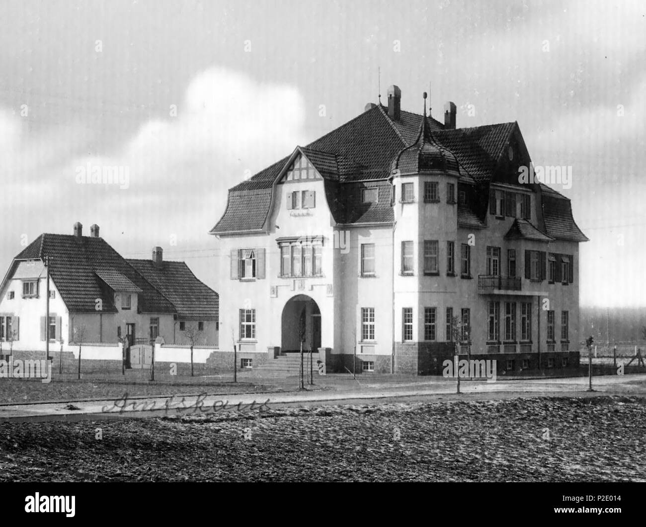 . Englisch: Amtshaus des Amtes Halle (Westf.) Deutsch: Büro des Amt administrative Aufteilung Halle (Westf.). um 1910. Unbekannt 23 Halle (Westfalen) - Amtshaus des Amtes Halle (Westf.) Stockfoto