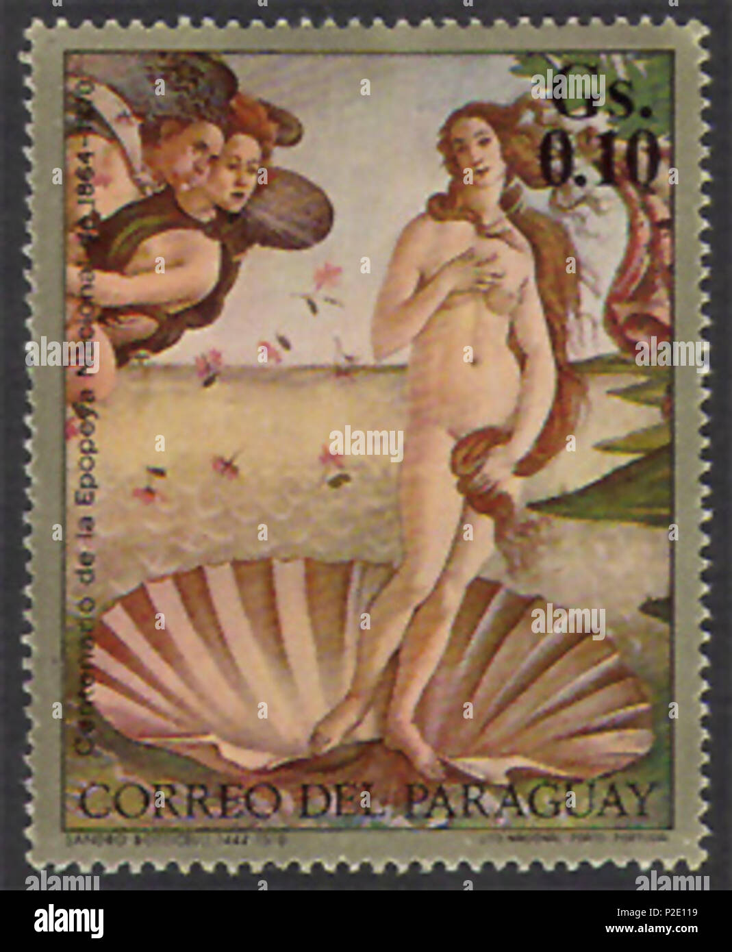 . Die Geburt der Venus. 29. März 1971. Unbekannt 40 Parag. Botticelli Stockfoto