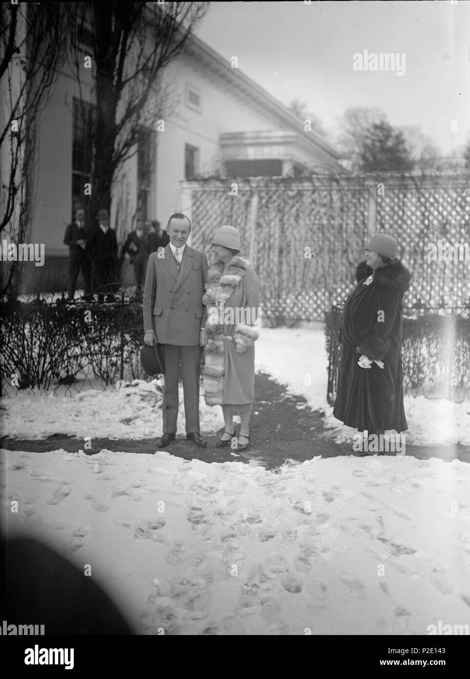 . Helen Keller mit Calvin Coolidge. [19] 26. Januar 11.. Nationale Foto Unternehmen 24 Helen Keller 28. Stockfoto