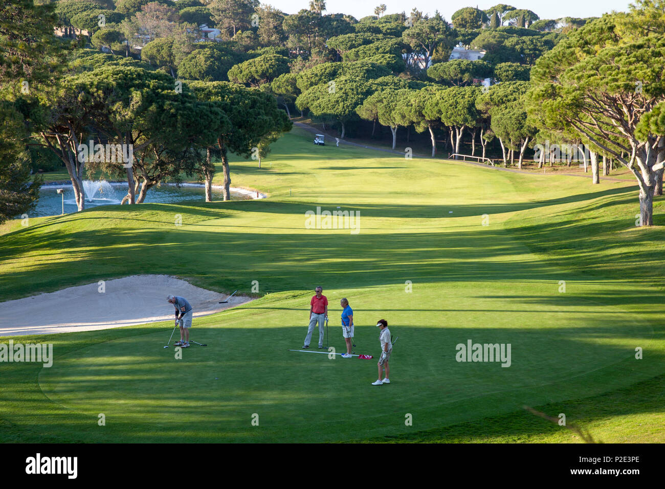 Vale do Lobo Royal Golf Course, Almancil, Algarve, Portugal Stockfoto