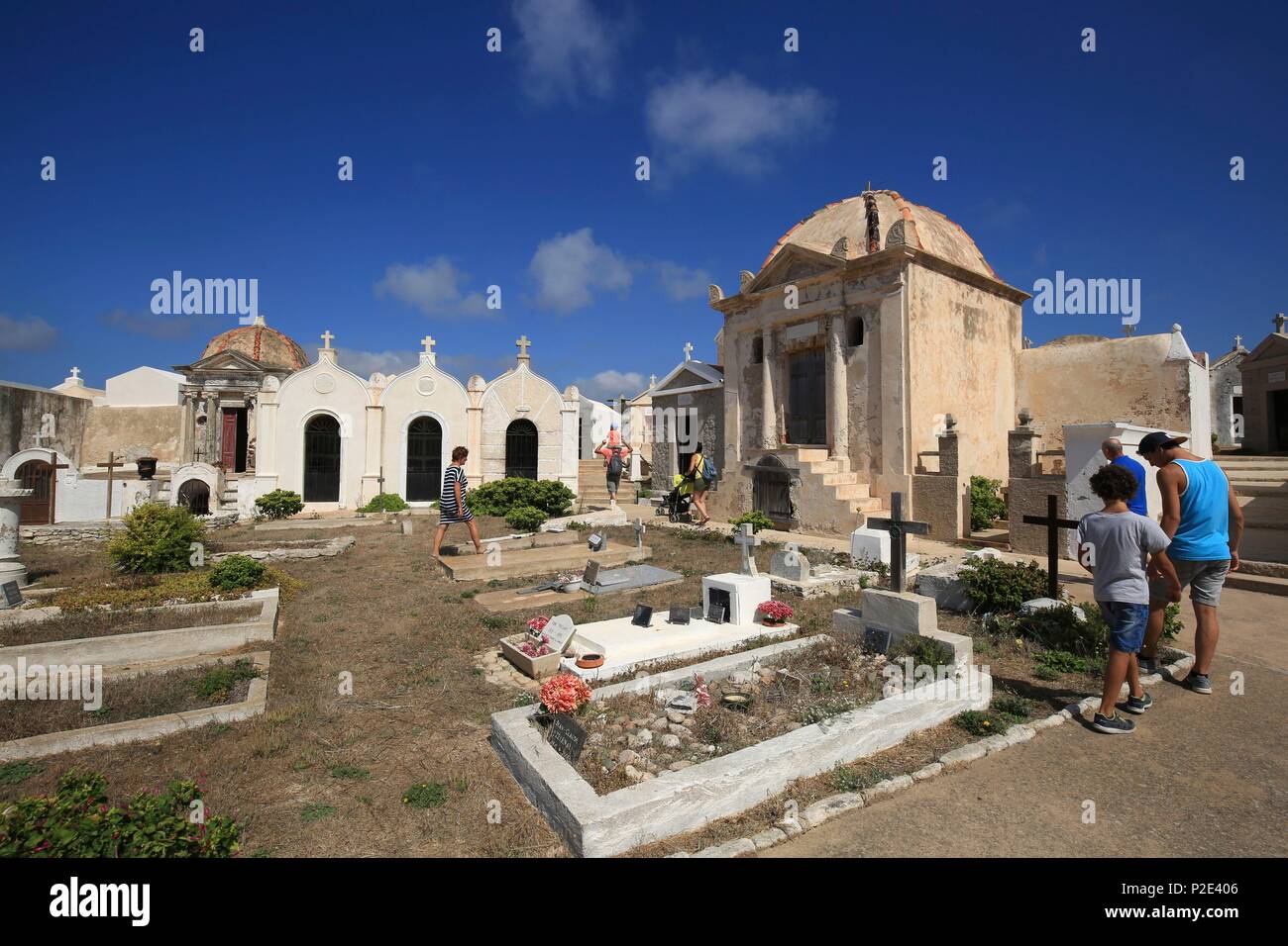 Frankreich, Corse, Bonifacio, San Franzé Marine Friedhof Stockfoto