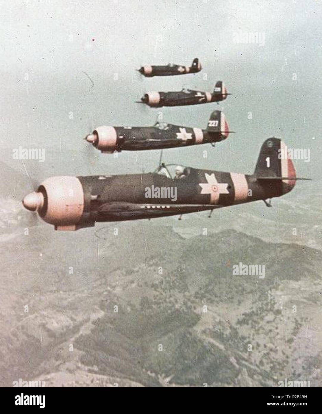 . Englisch: IAR 80, dem wichtigsten rumänischen Flugzeug Kämpfer im Zweiten Weltkrieg (oder Weltkrieg - WWII). . Benutzer: Planck 25 IAR 80 Stockfoto