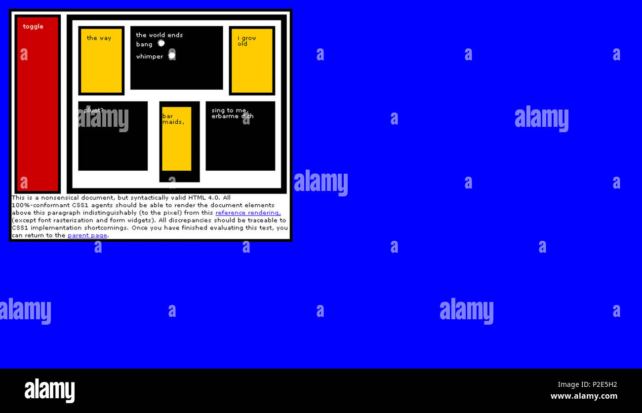 36 Netscape 6 - Säure 1. Stockfoto