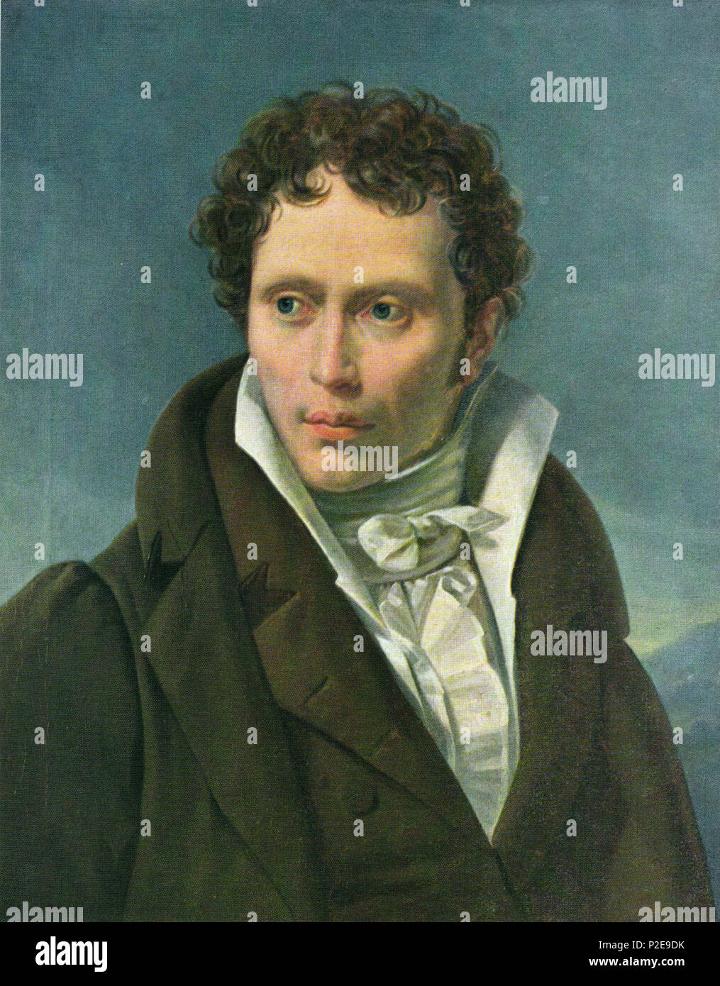 Arthur Schopenhauer (1788 - 1860) deutscher Philosoph. Porträt von Ludwig Sigismund Ruhl Stockfoto