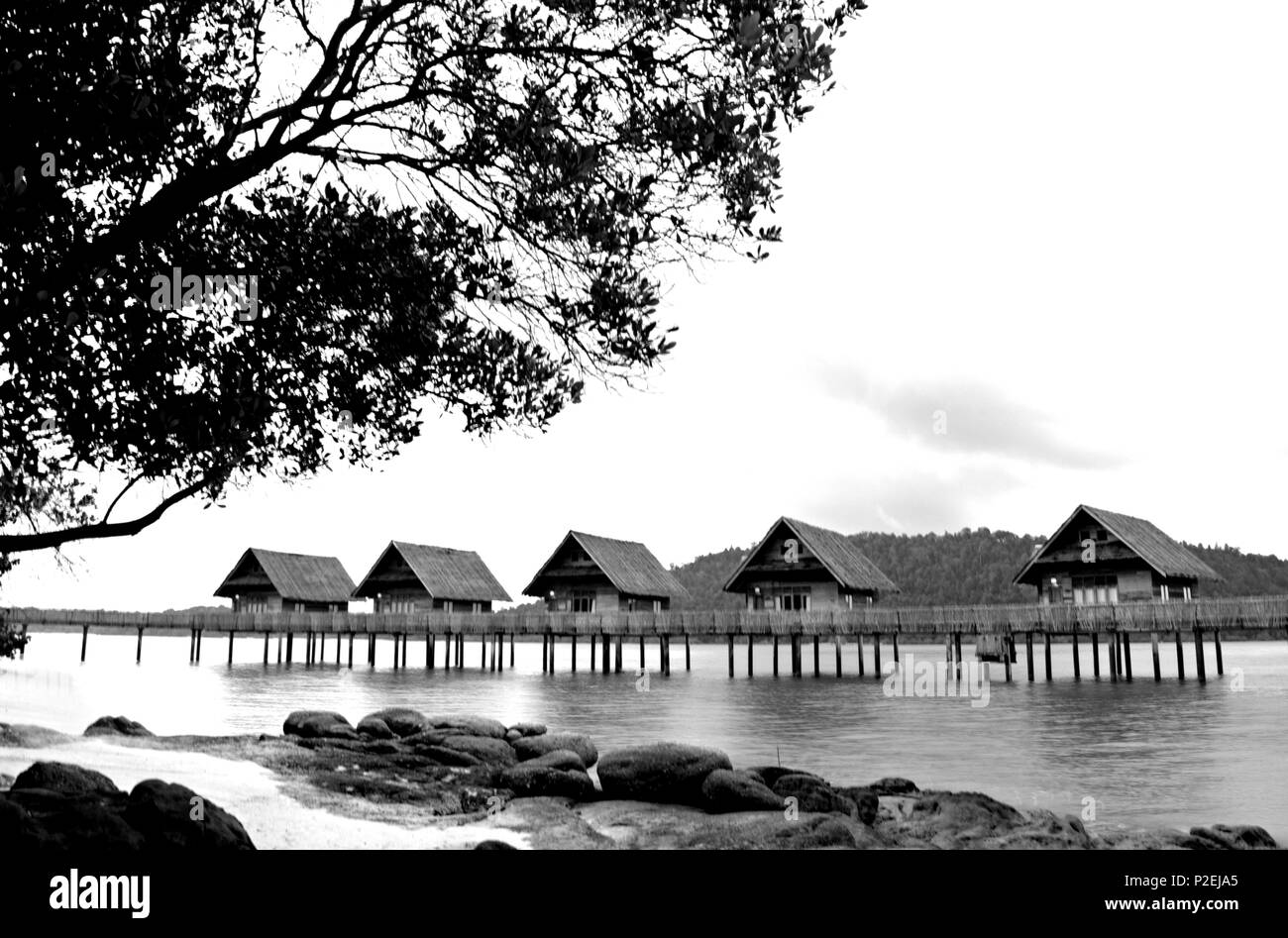 Insel und Strand Stockfoto