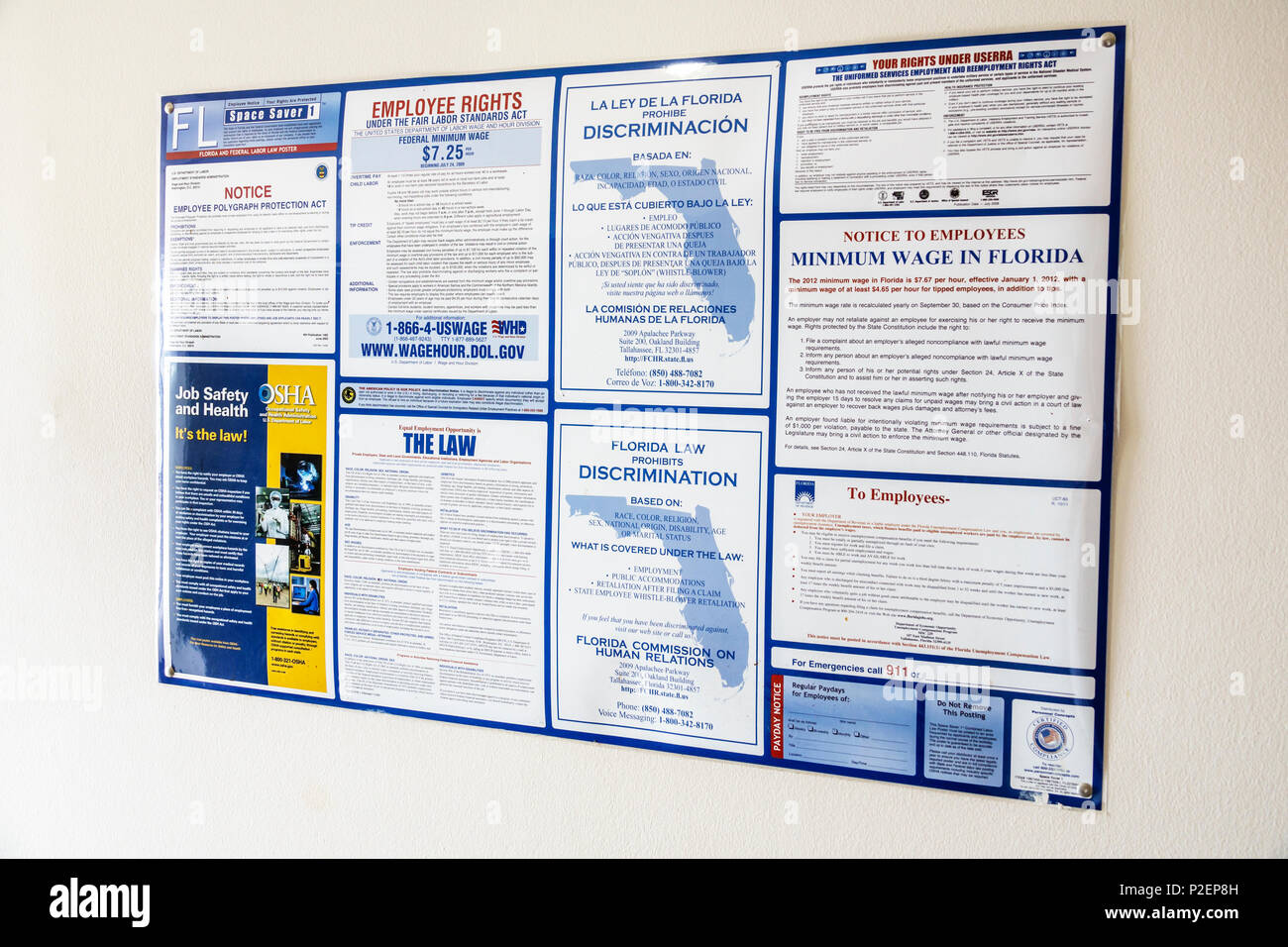 Florida Miami Poster Anmelden Mitarbeiter Rechte Diskriminierung