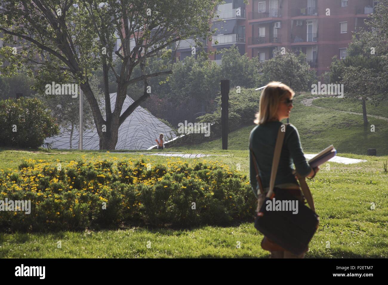 Spanien - Katalonien - Barcelonés (Kreis) - Barcelona. Barcelona (Hauptstadt); Parc de l'Estació del Nord. Stockfoto