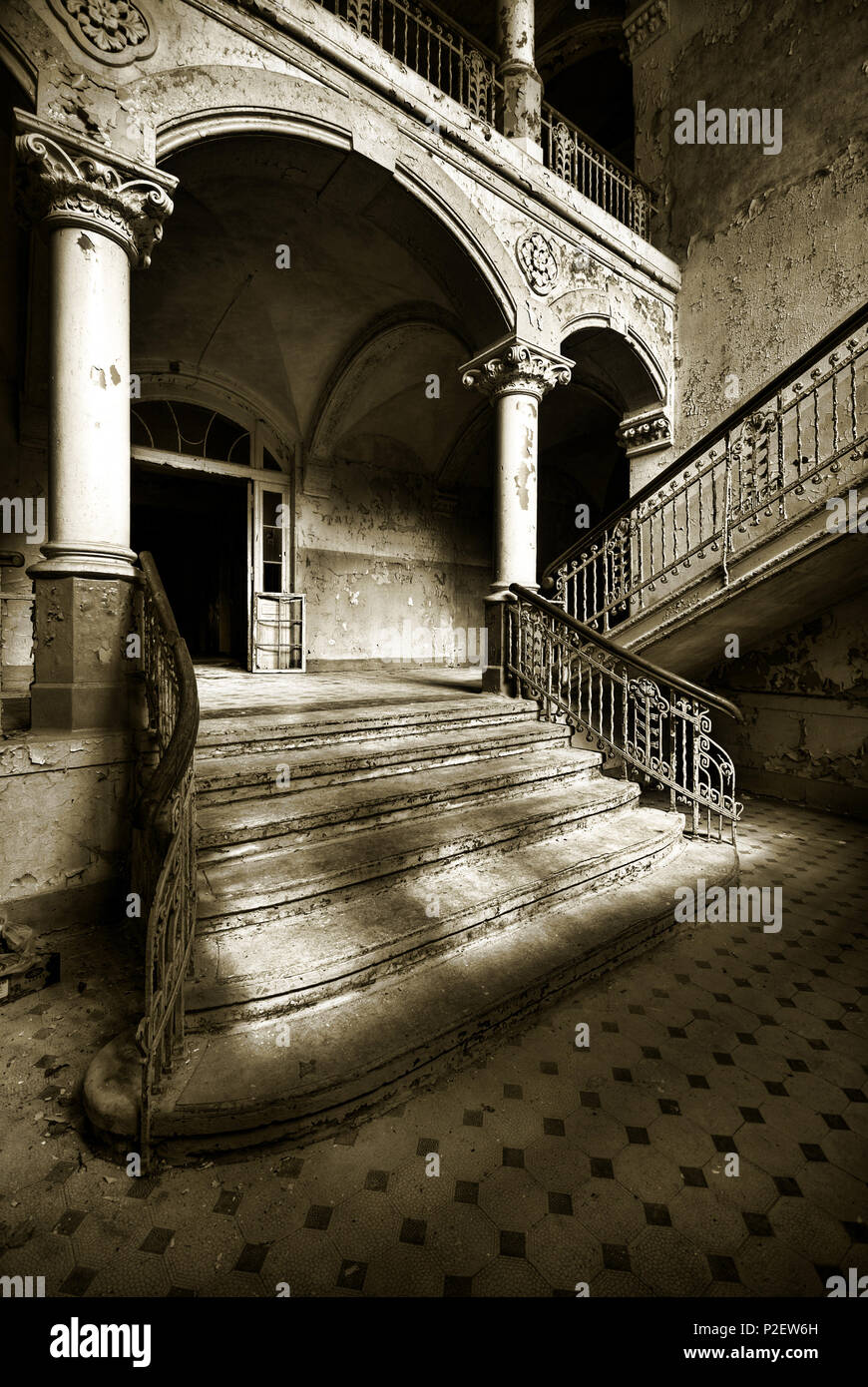 Beelitz Sanatorium, Sanatorium, Krankenhaus, Verlassen, Beelitz, Brandenburg, Deutschland Stockfoto