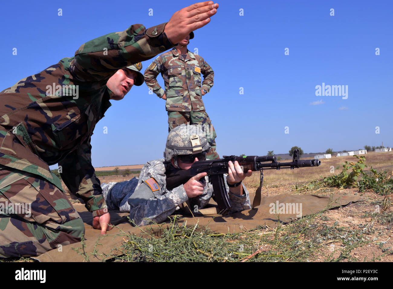 Strecke Zeit als Moldauische Soldaten North Carolina National Guard ...