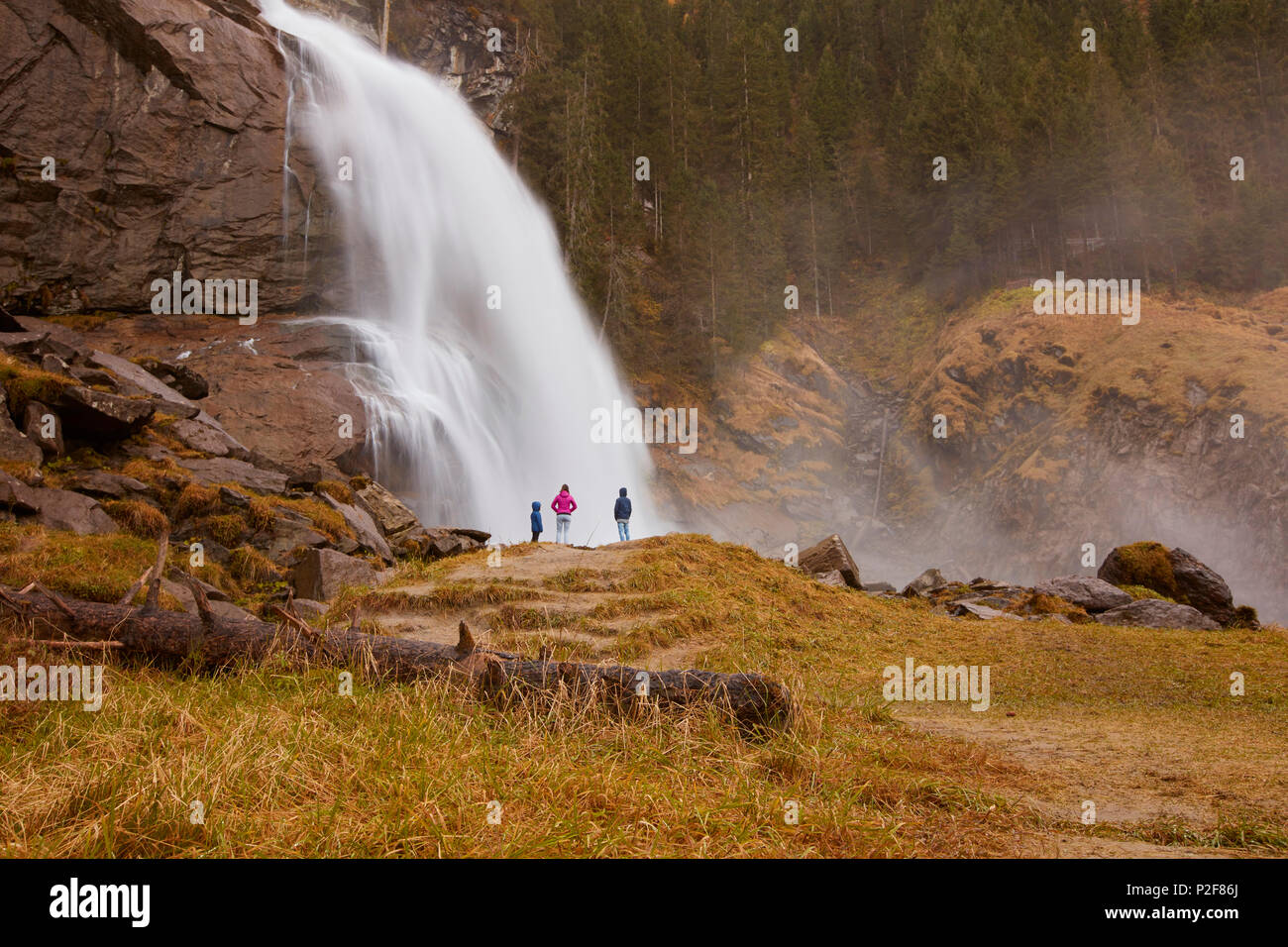 Krimmler Wasserfälle, Wasserwunderwelt Krimml, Zell am See, Salzburg, Österreich Stockfoto