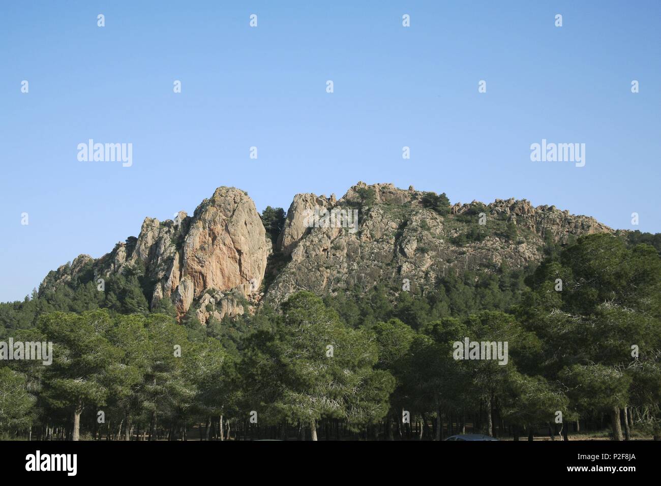 Spanien La Huerta De Murcia Kreis Murcia La Cresta Del Gallo Cima De La Panocha Es La Mayor Montana La Proxima Kapital Stockfotografie Alamy