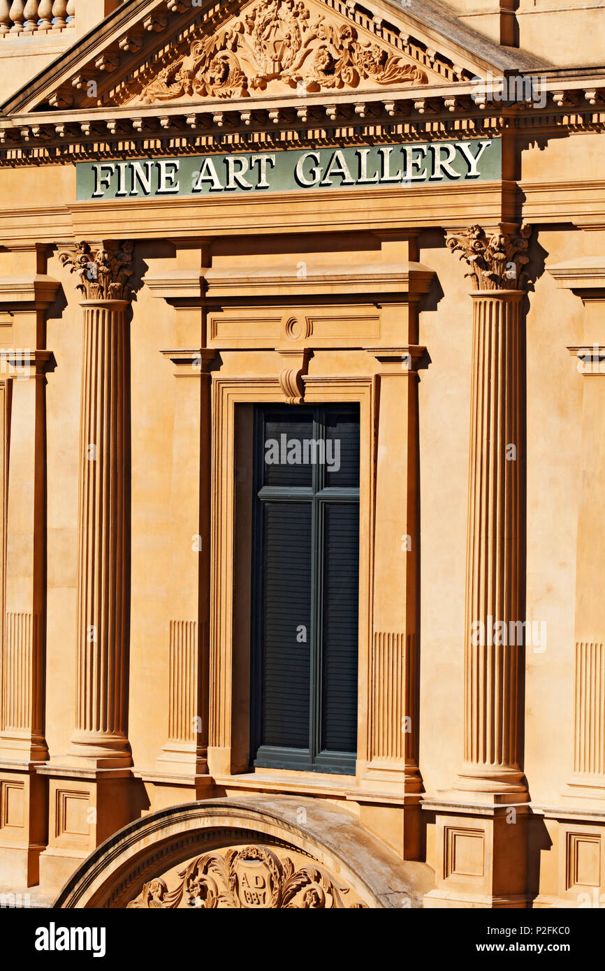 Die Kunstgalerie von Ballarat wurde 1884 gegründet. Das derzeitige Gebäude wasopened 1890. Entworfen von Tappin, Gilbert und Dennehy. Der Stil ist Renaiss Stockfoto