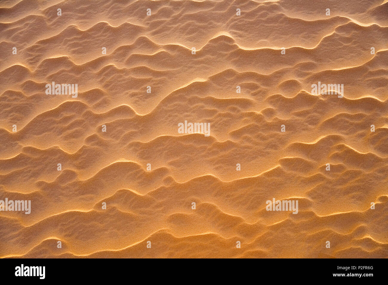 Muster, Strukturen in den Sanddünen der Libyschen Wüste, Sahara, Libyen, Nordafrika Stockfoto