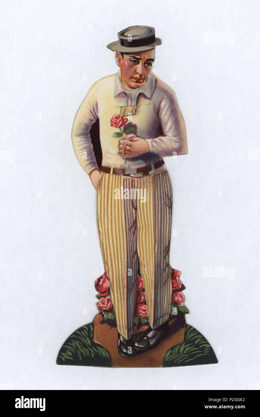 Cromo Articulado De Schokolade Amatller Del Artista Buster Keaton Ano 1929 Stockfotografie Alamy