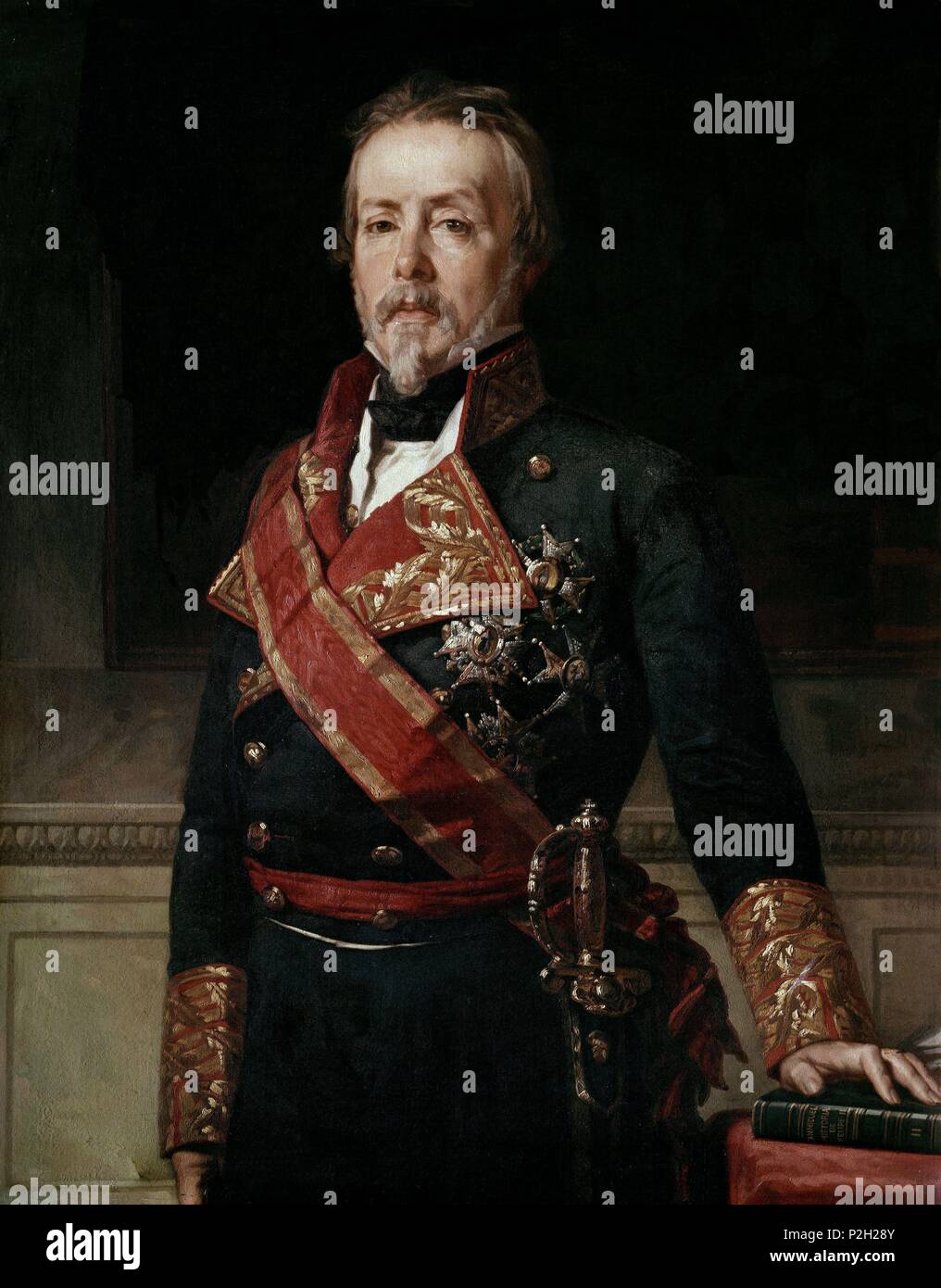 "Evaristo Fernández de San Miguel", 19. Autor: Federico de Madrazo (1815-1894). Ort: ACADEMIA DE LA HISTORIA - COLECCION, MADRID, SPANIEN. Stockfoto