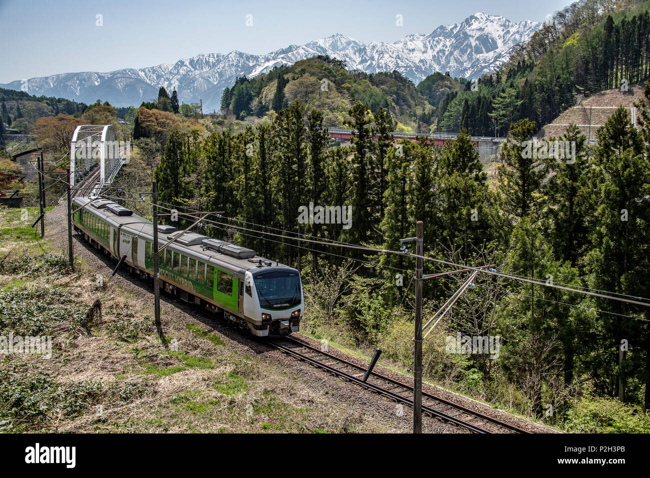 Die Resort View Express, Präfektur Nagano, Japan Stockfoto