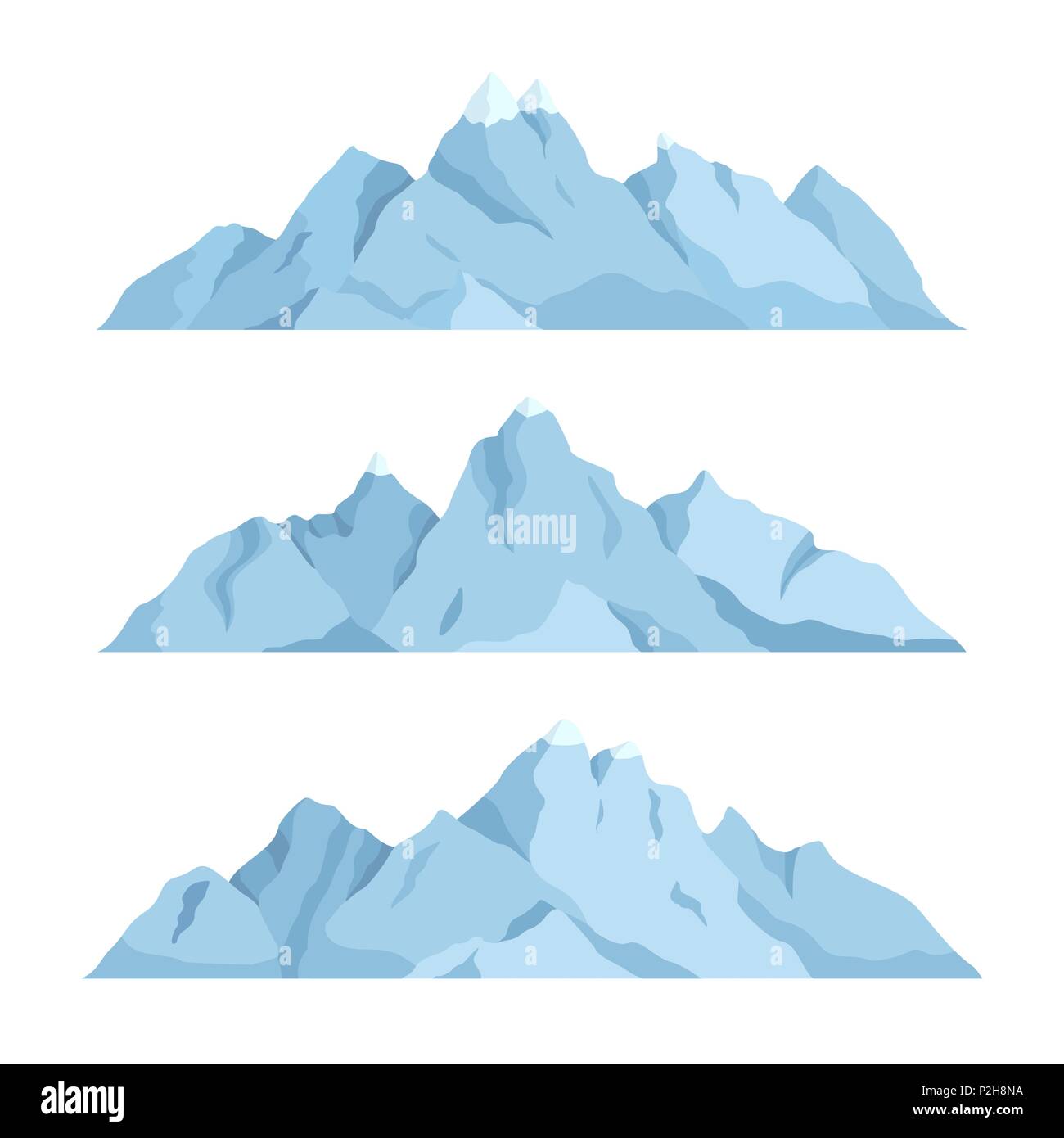 Big Mountain, Vektor, Abbildung Stock Vektor