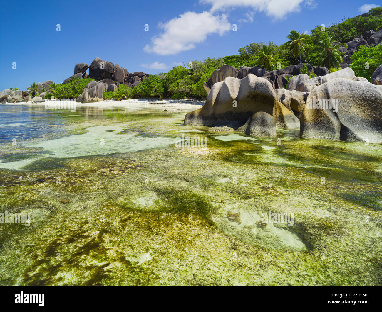 Anse Source D'Argent, La Digue Island, Seychellen Stockfoto