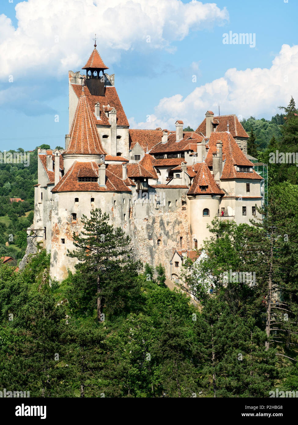 Das Schloss Bran, Siebenbürgen, Rumänien Stockfoto