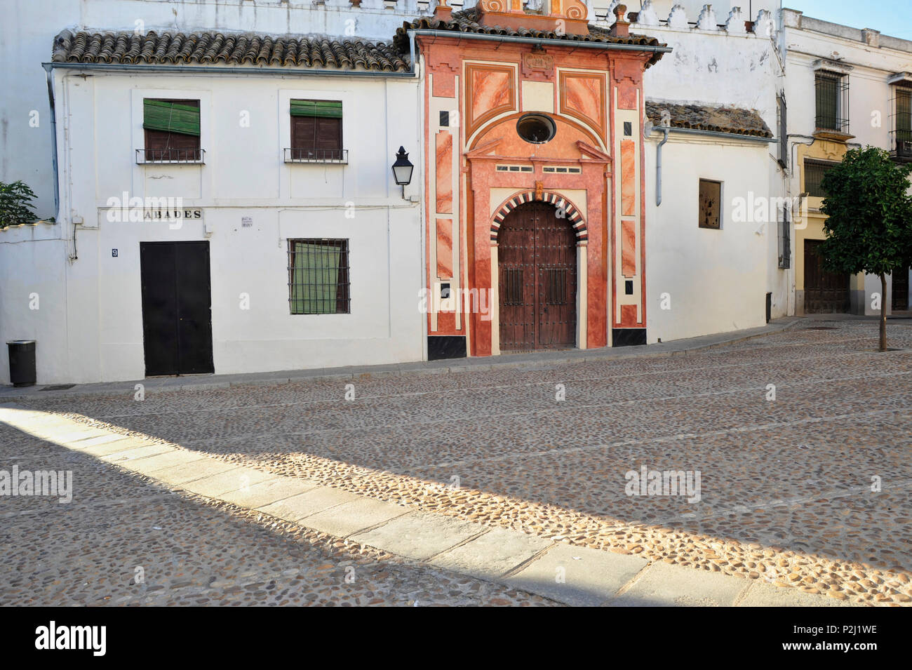 Platz in der Calle Martinez Rucker neben der Mezquita, Cordoba, Andalusien, Spanien Stockfoto