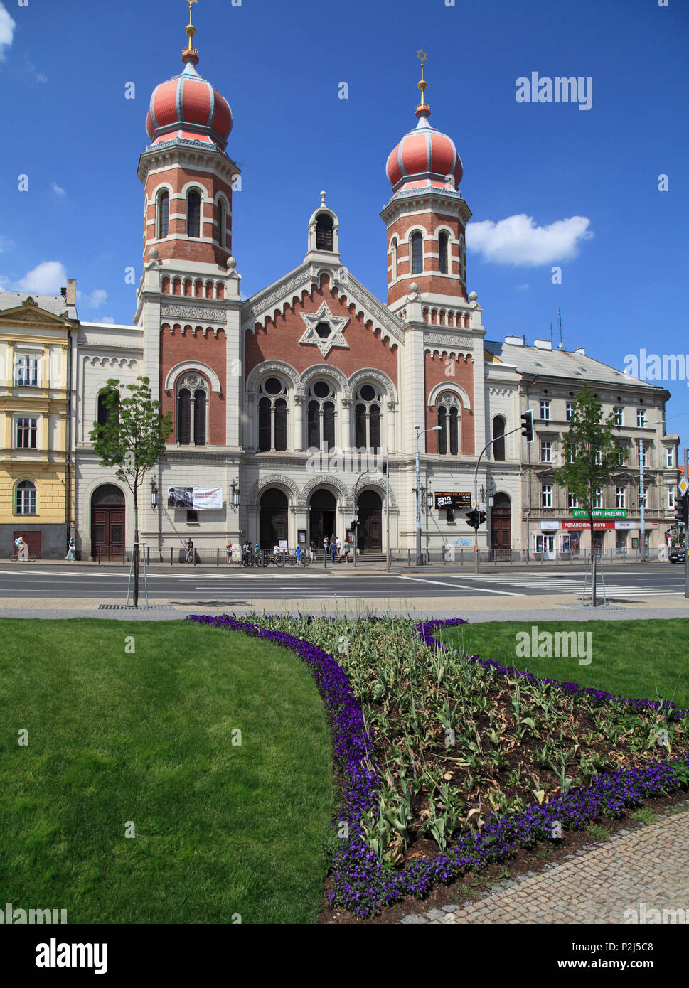 Tschechische Republik, Plzen, Pilsen, Große Synagoge, Stockfoto
