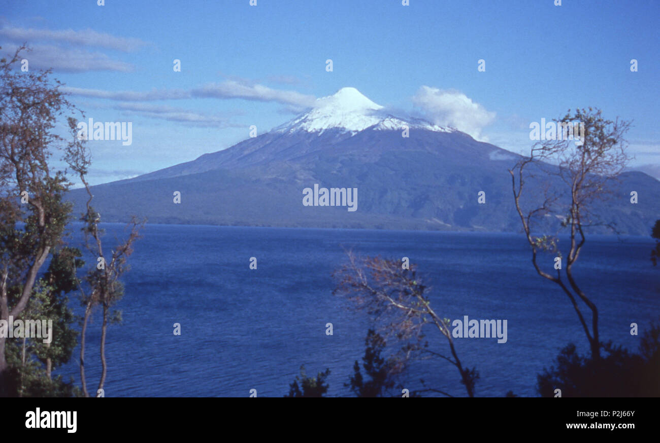 Vicente Perez Rosales National Park, Vulkan Osorno, Chile 1997 Stockfoto