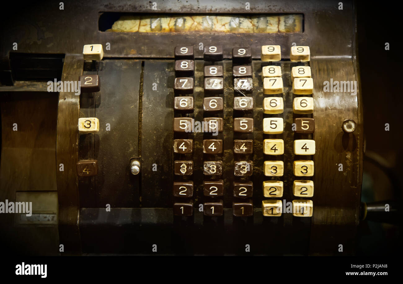 Alten Geldautomaten Stockfoto